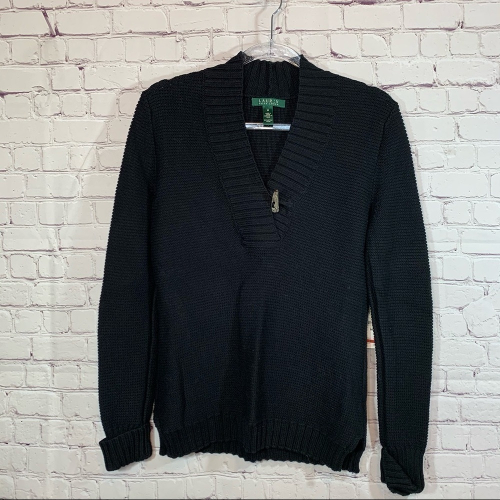 NWT Lauren Ralph Lauren Sweater w Toggle Button